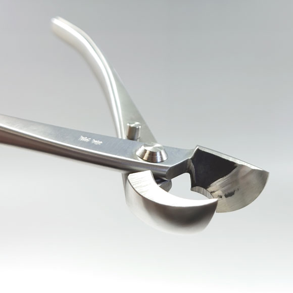 Kaneshin Stainless Steel Round-Edge Bonsai Branch Cutter – 210 mm, Left- and Right-Handed, 804