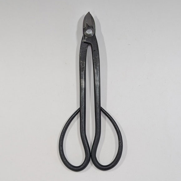 Kaneshin Handmade Bonsai Wire-Cutting Scissors – 195 mm, Right-Handed, White Steel, 20R