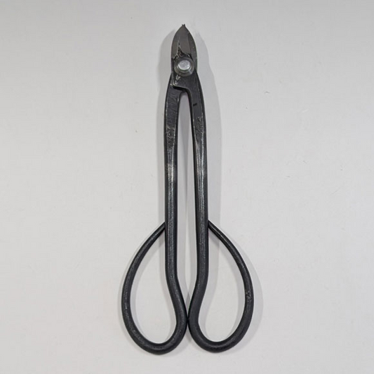 Kaneshin Handmade Bonsai Wire-Cutting Scissors – 195 mm, Right-Handed, White Steel, 20R